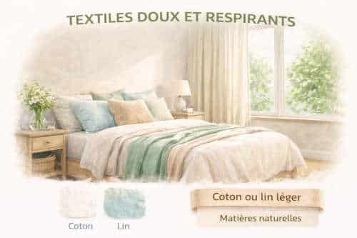 textiles doux et respirants