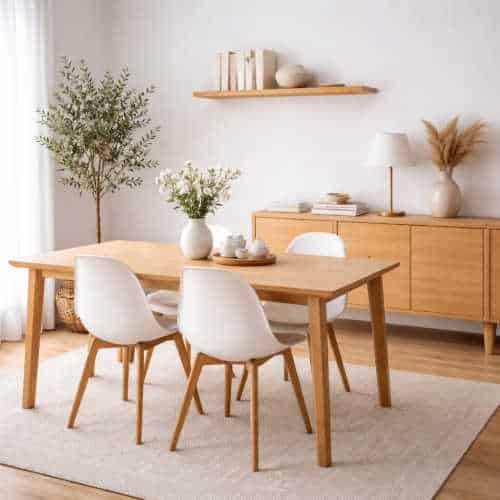 Intérieur moderne scandinave épuré