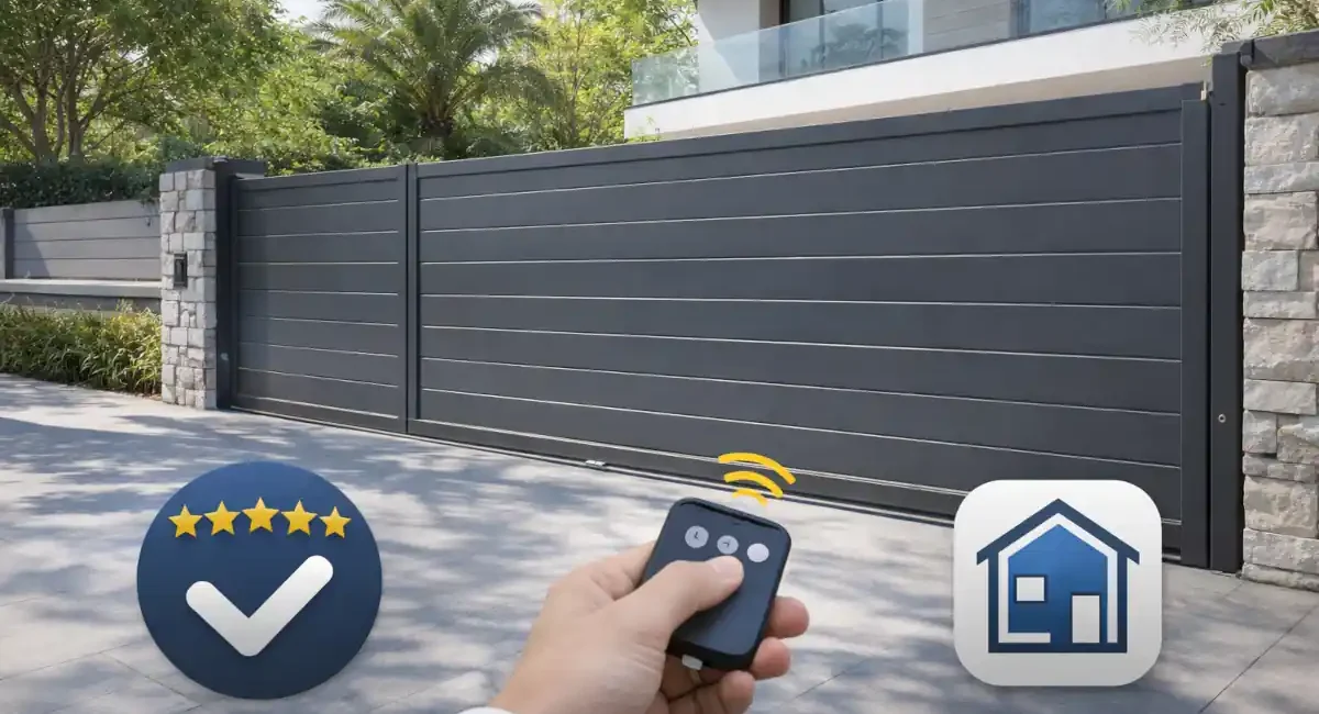 Portails coulissants en aluminium : style, praticité et modernité pour votre extérieur