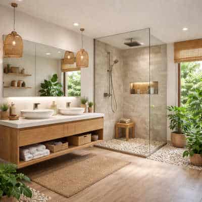 salle de bain Nature, zen et spa : les styles apaisants