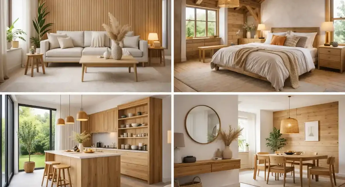 Le charme du bois naturel : pourquoi ce matériau séduit toutes les décorations