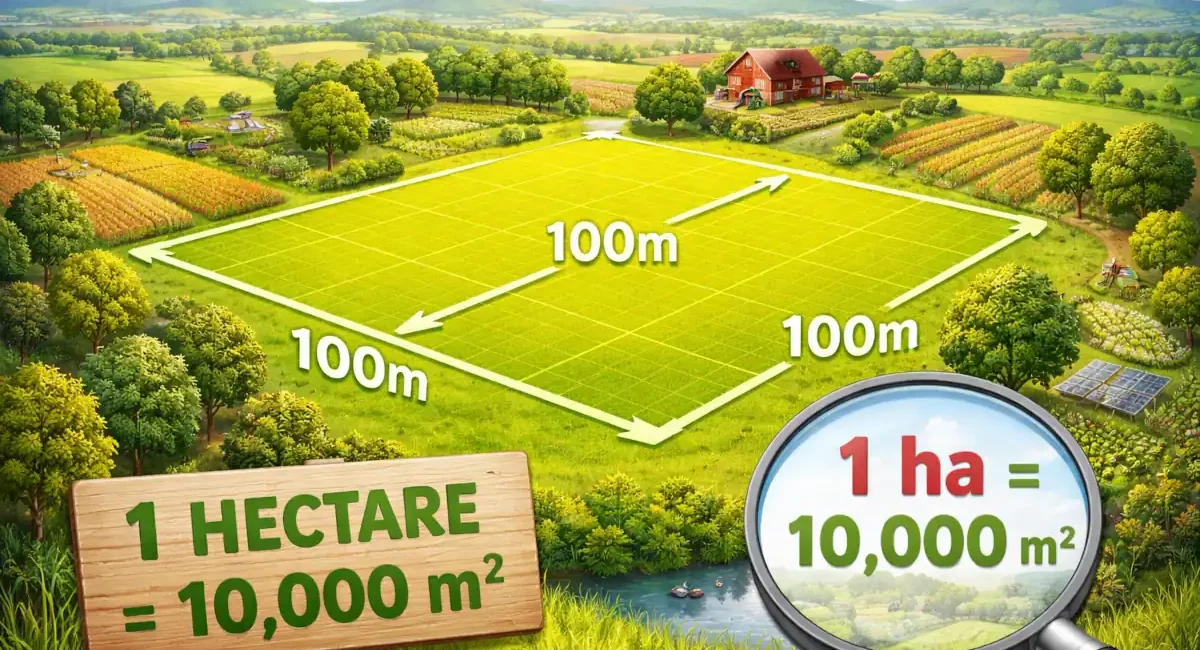 1 hectare en m2 : comprendre la conversion d’hectare en mètre carré
