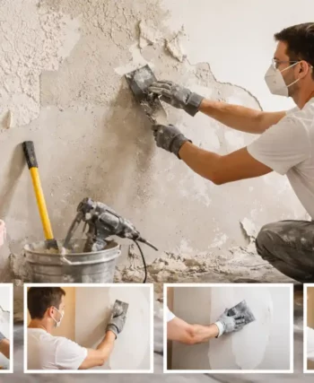 Enlever l’enduit taloché à l’intérieur : toutes les étapes pour retrouver des murs lisses