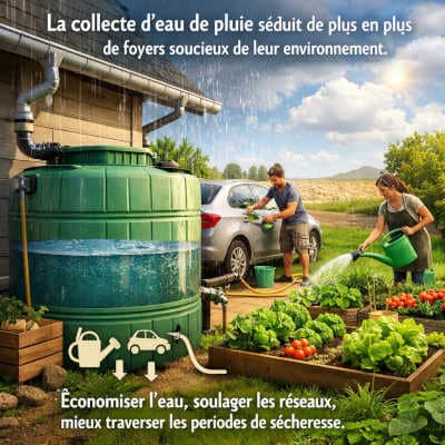 Comprendre le rôle du récupérateur d’eau de pluie 1000l