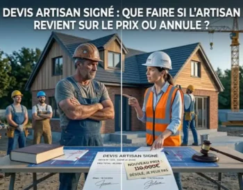 Devis artisan signé : que faire si l'artisan revient sur le prix ou annule ?
