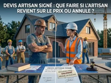 Devis artisan signé : que faire si l'artisan revient sur le prix ou annule ?