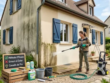 Nettoyer une façade de maison : méthodes efficaces, erreurs à éviter et conseils de pro