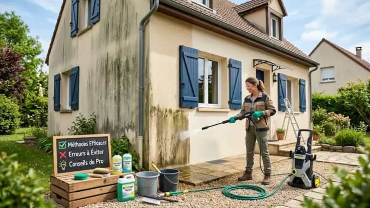 Nettoyer une façade de maison : méthodes efficaces, erreurs à éviter et conseils de pro