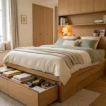 Tête de lit avec rangement intégré 160 : optimiser l’espace sans sacrifier le style