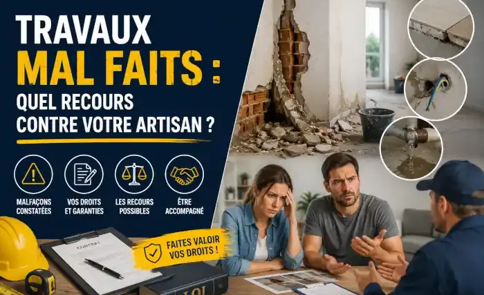 Travaux mal faits : quel recours contre votre artisan ?