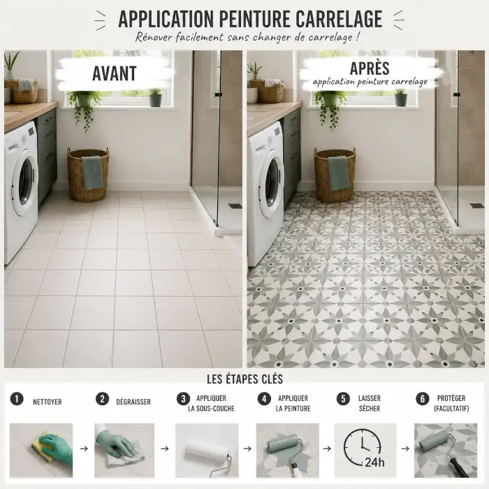 Comment peindre son carrelage de sol