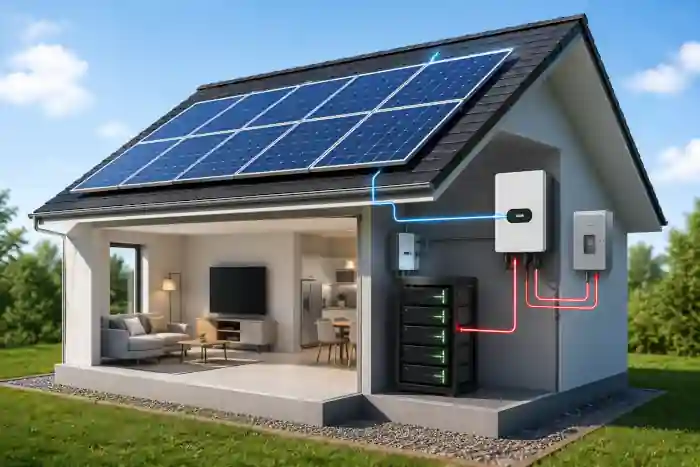 Quelle capacité de batterie pour un panneau solaire de 6000W ?