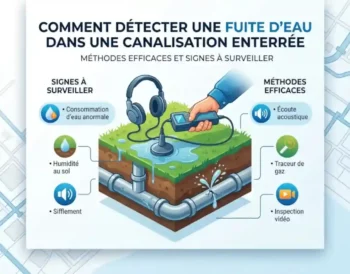 Comment détecter une fuite d'eau dans une canalisation enterrée : méthodes efficaces et signes à surveiller