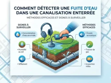Comment détecter une fuite d'eau dans une canalisation enterrée : méthodes efficaces et signes à surveiller