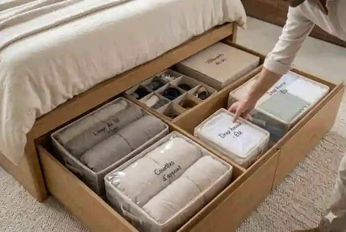 Comment optimiser un lit double avec rangement intégré ?