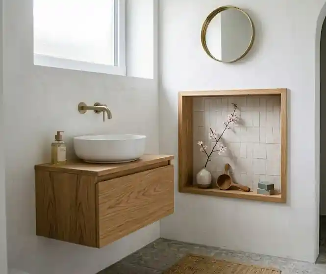 niche murale salle de bain carrelage