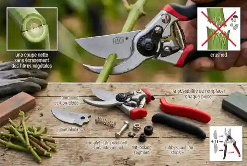 sécateur haut de gamme La qualité des lames