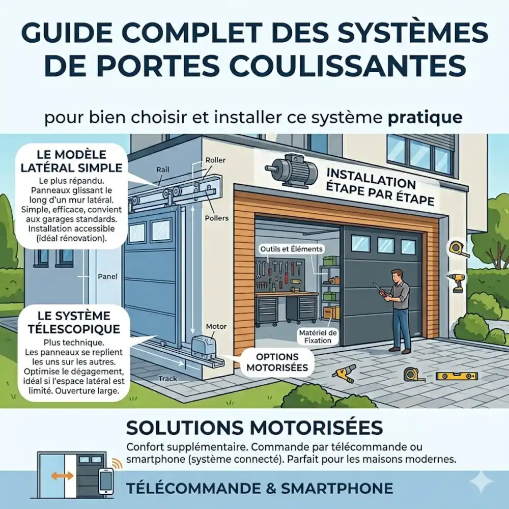 Les différents types de portes de garage coulissantes