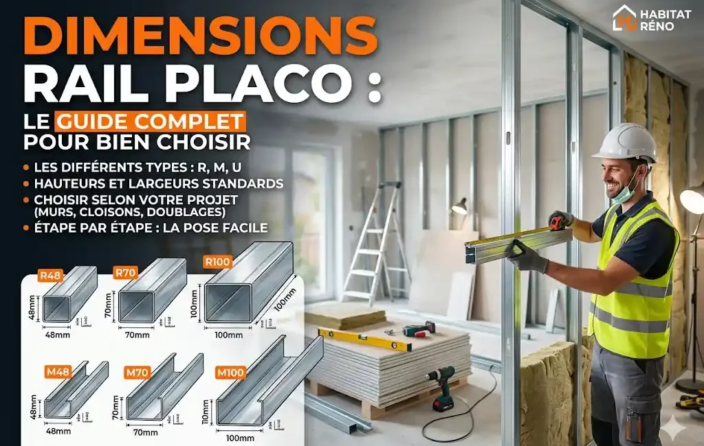 Dimensions rail placo : le guide complet pour bien choisir