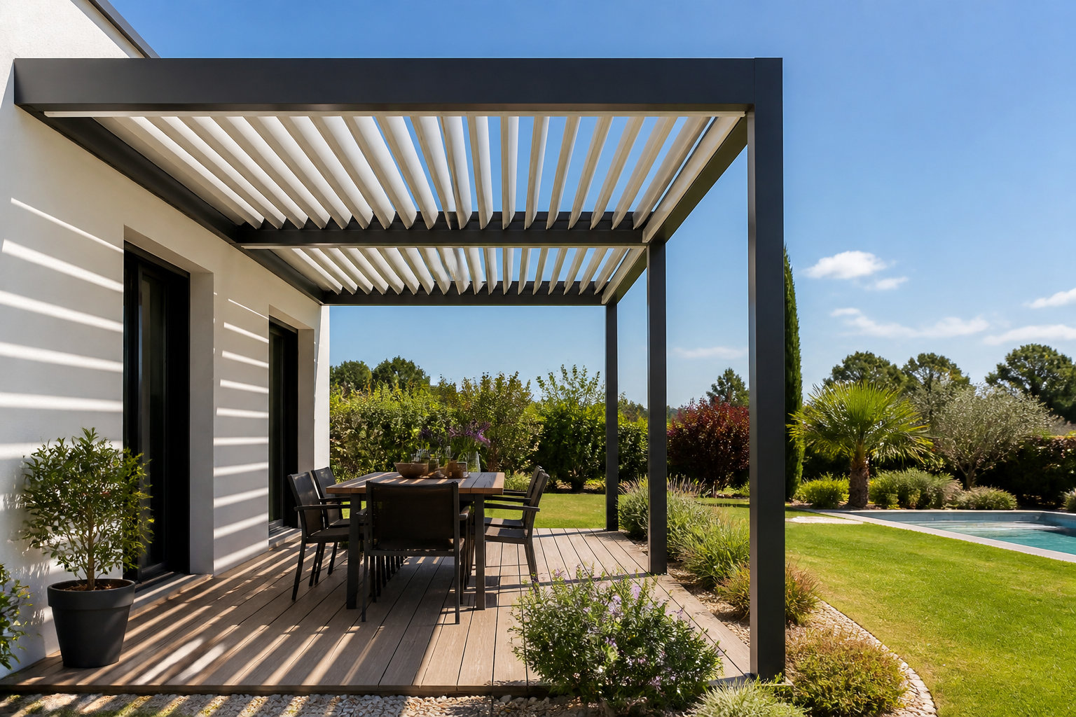 Choisir une pergola bioclimatique : comprendre le fonctionnement des lames