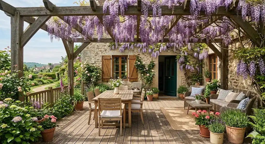 Pergola et structures végétalisées