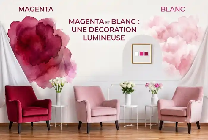 Magenta et blanc : une décoration lumineuse