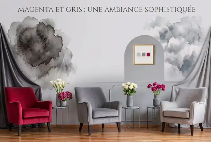 Magenta et gris : une ambiance sophistiquée