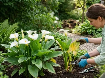 Quand faut-il couper les feuilles des arums ? Période idéale, méthode et conseils d’entretien