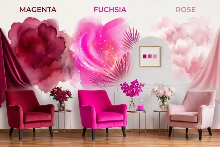 Quelle est la différence entre magenta, fuchsia et rose ?