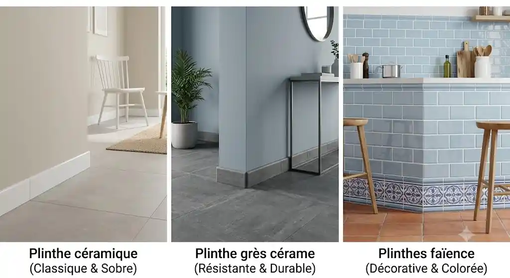 Les types de plinthes carrelage