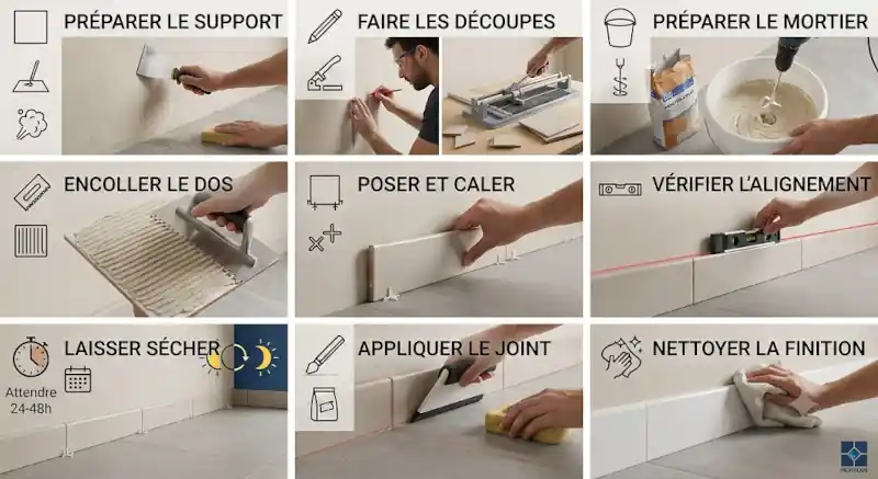 Méthode de pose étape par étape