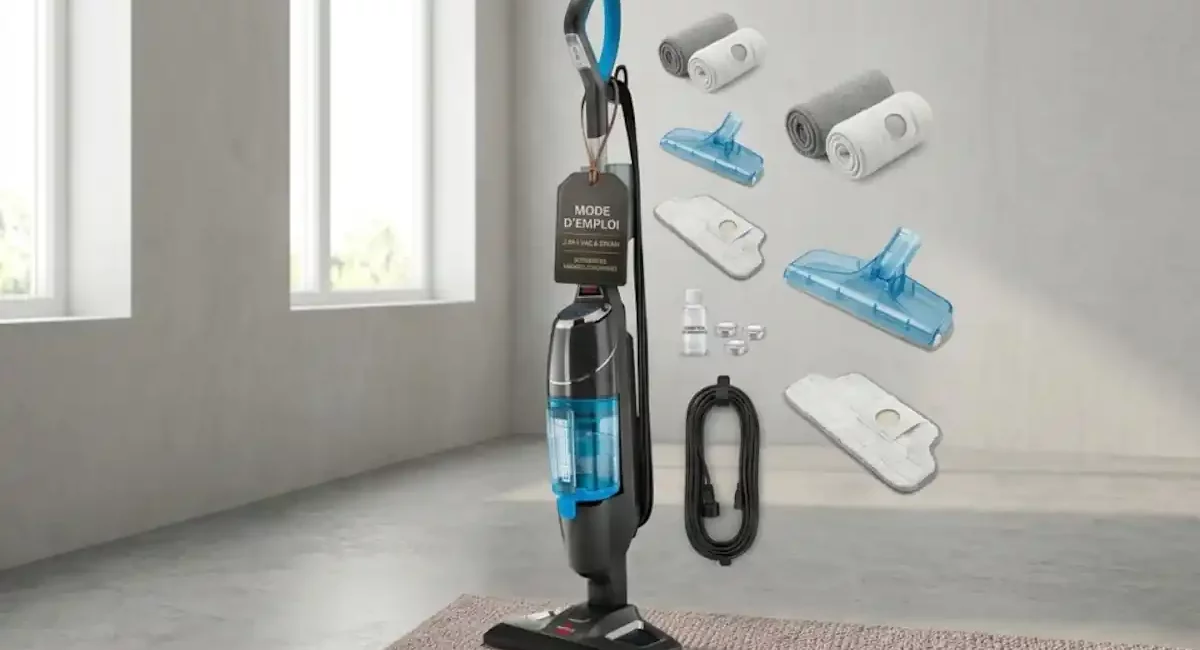 Notre avis sur le BISSELL Vac & Steam Titanium : le 2-en-1 aspirateur + vapeur pour sols durs