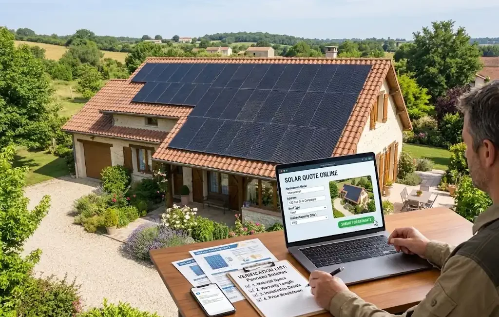 Devis panneau solaire en ligne : comment l'obtenir et quoi vérifier
