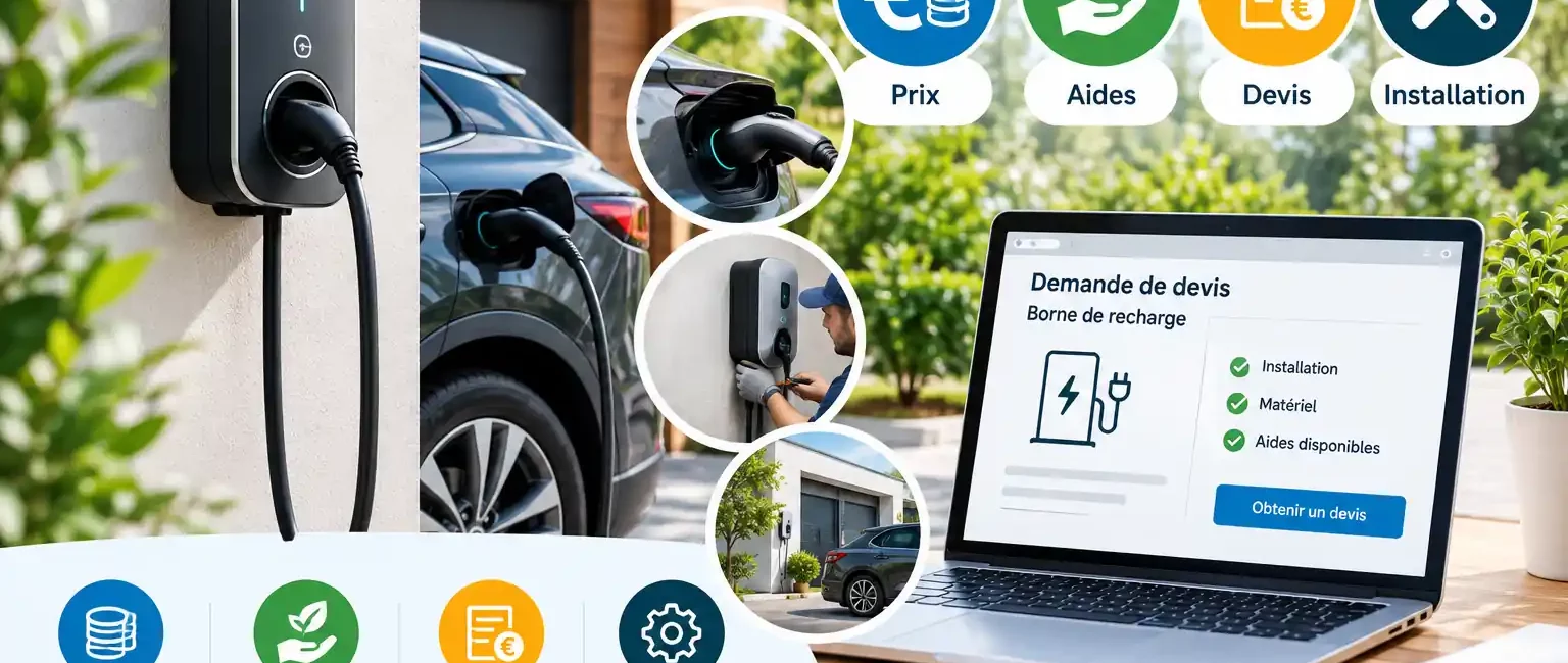 Installation borne de recharge : prix, aides et devis 2026