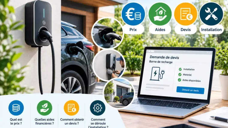Installation borne de recharge : prix, aides et devis 2026