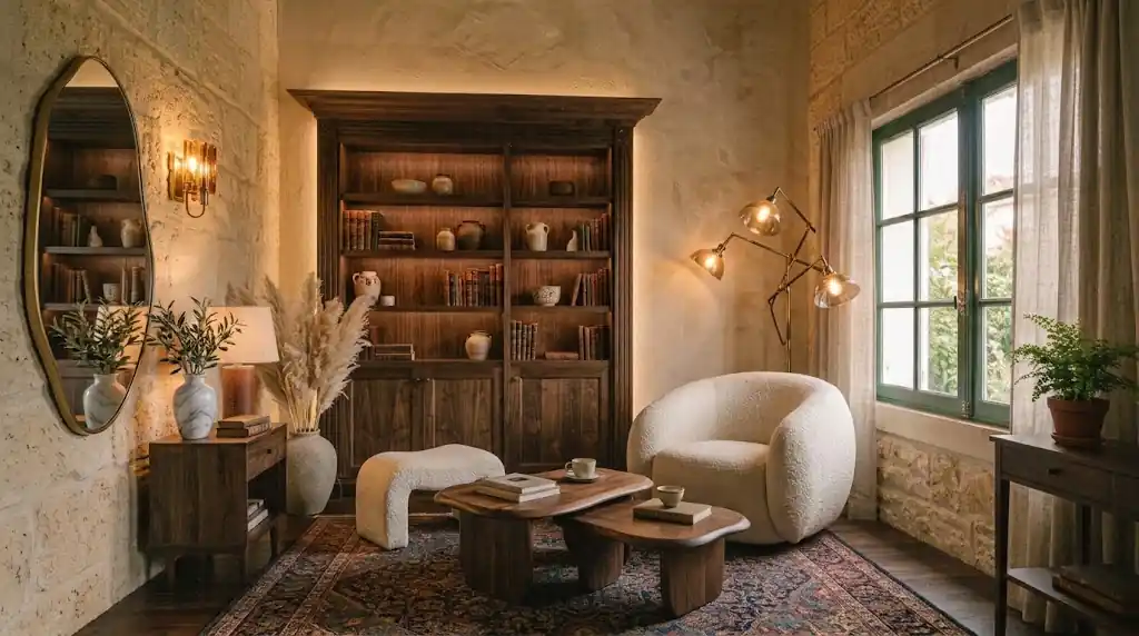 10. Le mobilier courbe et les pièces sculpturales